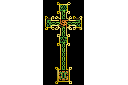 Schablonen im keltischen Stil - Große Kreuz 82