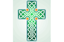 Schablonen im keltischen Stil - Kreuz der Kelten