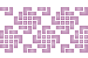 Schablonen im abstrakten Stil - Geometrische Weberei