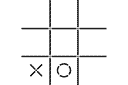 Schablonen von verschiedenen Objekten - Tic-Tac-Toe