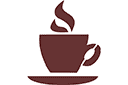 Schablonen für die Küchendekor - Tasse Kaffee  03
