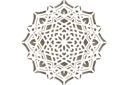 Schablonen mit Arabesken - Kreisförmiges Motiv 53