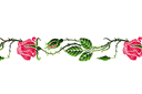Schablonen für Rosen zeichnen - Heckenrose
