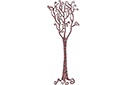 Schablonen für Bäume zeichnen - Baum Spirale 2