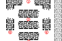 Schablonen für die Wandkanten  in ethnischen Stil - Großes keltisches Set