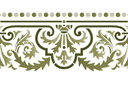 Schablonen für Bordüre im klassischen Stil - Fries im Stil des Empire