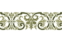 Schablonen für Bordüre im klassischen Stil - Bordürenmotiv im Empire-Stil 2