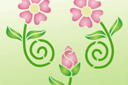 Schablonen für Blumen zeichnen - Zauberwald 13