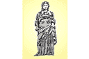 Stadt von Ephesus Schablonen - Statue einer Frau