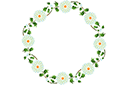 Schablonen für Blumen zeichnen - Ring aus Kamille