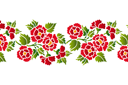 Schablonen für Blumen zeichnen - Dekorativer Strauß 031b