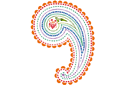 Schablonen Indische Mustern - Paisleymuster 152a