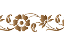 Schablonensätzen - Blumenumrandung 22
