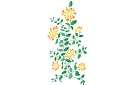 Schablonen für Blumen zeichnen - Geißblatt