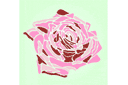 Schablonen für Blumen zeichnen - Rosenknospe