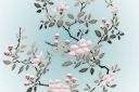 Schablonen für Blumen zeichnen - Blühende Magnolie