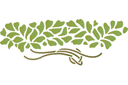 Schablonen des Blätter und Gras Design - Grünes Motiv
