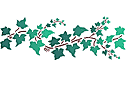 Schablonen für die Bordüren mit Pflanzen - Bordürenmotiv aus Efeu