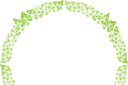 Schablonen des Blätter und Gras Design - Großer Kreis