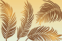 Schablonen aus Dschungelwelt - Palmblätter