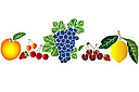 Schablonen für die Frucht Malen - Früchte 2