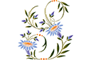 Schablonen für Blumen zeichnen - Motiv mit Glockenblumen 93