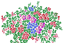 Schablonen für Gartenpflanzen zeichnen - Walderdbeeren