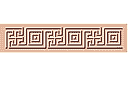 Schablonen für die Wandkanten  in ethnischen Stil - Griechisches Bordürenmotiv 2