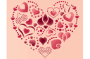 Schablonen mit diversen Mustern - Großes Herz