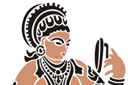Schablonen Indische Mustern - Rothaut und Spiegel