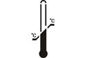 Unterschiedliche Schablonen-Set aus Lagerverkauf - Zulässiger Temperaturbereich. Satz mit  4 st.