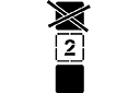Schablonen mit Zeichen und Logo - Stapelbegrenzung Paketaufkleber