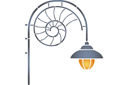 Schablonen von verschiedenen Objekten - Straßenlicht 06