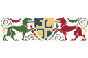 Schablonen im mittelalterlichen Stil - Heraldisches Motiv 1