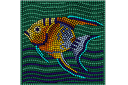 Schablonen für die Fliesen - Kaiserfisch (Mosaik)