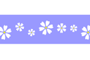 Schablonen für Blumen zeichnen - Bordürenmotiv mit Kamille