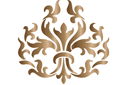 Schablonen mit diversen Mustern - Motiv mit Akantus