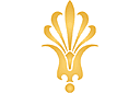 Klassische Schablonen - Heraldisches Motiv mit Lilien 2