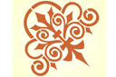 Schablonen mit östlich Motiven - Nepalesisch Muster 2