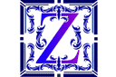 Schablonen mit Phrasen und Buchstaben - Anfangsbuchstaben Z