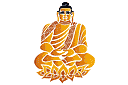 Schablonen mit östlich Motiven - Buddha