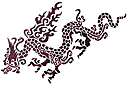 Schablonen für Drachen zeichnen - Angreifender Drache