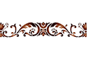 Schablonen für Bordüre im klassischen Stil - Bordüre der Renaissancestil 38