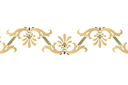 Schablonen für Bordüre im klassischen Stil - Bordüre der Renaissancestil 44