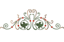Schablonen mit verschiedenen Ornamenten - Spitzenartiges Motiv 2