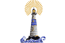 Maritime Schablonen - Leuchtturm
