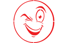 Schablonen das Zeichnen des Lächelns - Emoticon 18