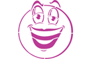 Schablonen das Zeichnen des Lächelns - Emoticon 28