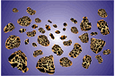 Schablonen auf dem Raumthema - Meteoriten