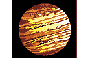 Schablonen auf dem Raumthema - Planet Jupiter